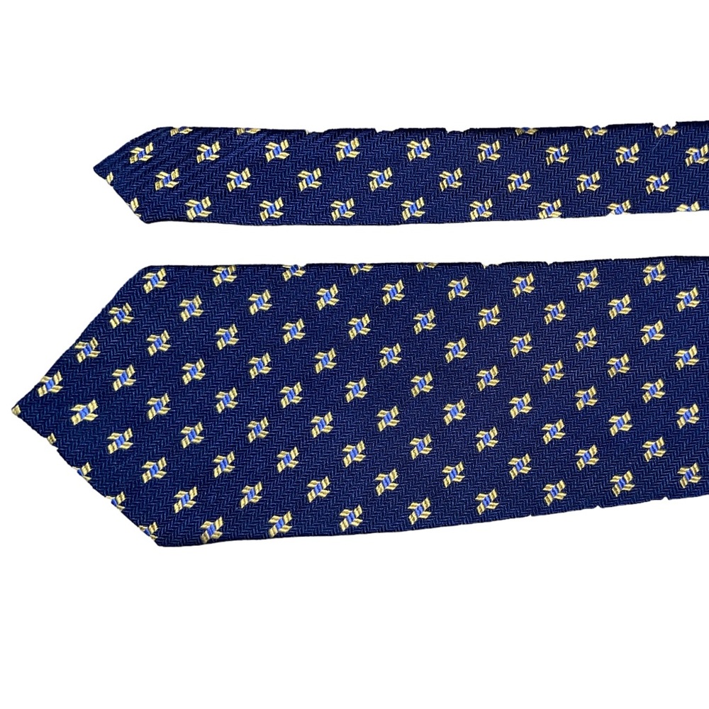 Ralph Lauren Tie Vivid Blue Silk Made In The USA